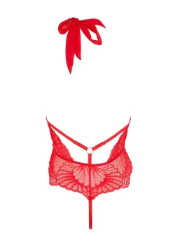 BLUEBELLA Elodie Soft Body (Red) -Boutique Fashion Lingerie Store bluebella elodie soft body tomato red lace bodysuit sexy lingerie G