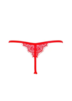 BLUEBELLA Grace Thong (Red) -Boutique Fashion Lingerie Store bluebella grace thong tomato red lace gstring underwear sexy lingerie G