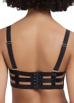 BLUEBELLA Highgate Open Bra (Black) -Boutique Fashion Lingerie Store bluebella highgate cupless underwire cage bra black sexy lingerie C