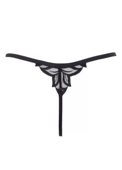 BLUEBELLA Isadora Thong -Boutique Fashion Lingerie Store bluebella isadora thong black lace mesh bottoms sexy lingerie G