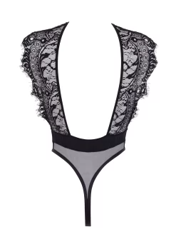 BLUEBELLA Josetta Soft Body (Black) -Boutique Fashion Lingerie Store bluebella josetta soft body black lace mesh bodysuit sexy lingerie G