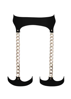 BLUEBELLA Lotus Thigh Harness (Black/Gold)