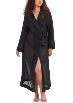 BLUEBELLA Marcella Long Kimono -Boutique Fashion Lingerie Store bluebella marcella long kimono black robe sexy lingerie E