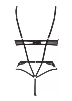 BLUEBELLA Marseille Wired Body (Black) -Boutique Fashion Lingerie Store bluebella marseille black wired body bodysuit mesh lace non padded bodywear sexy lingerie G