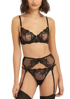 BLUEBELLA Marseille Bra (Black) -Boutique Fashion Lingerie Store bluebella marseille bra black nonpadded underwire lace sexy lingerie F