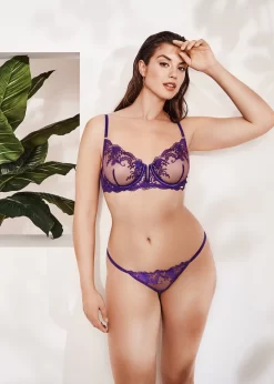 BLUEBELLA Marseille Bra (Heliotrope Purple) 16 BLUEBELLA Marseille Bra (Heliotrope Purple) -Boutique Fashion Lingerie Store bluebella marseille bra purple underwired lace mesh non padded sexy lingerie H