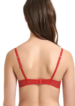 BLUEBELLA Marseille Bra (Red) -Boutique Fashion Lingerie Store bluebella marseille bra tomato red underwired non padded lace embroidery sexy lingerie C