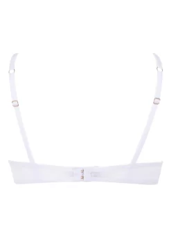 BLUEBELLA Marseille Bra (White) -Boutique Fashion Lingerie Store bluebella marseille white lace mesh see through bra underwired sexy lingerie H