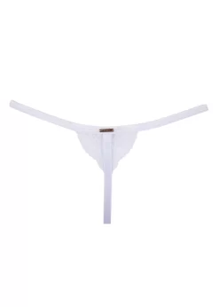 BLUEBELLA Marseille Thong (White) -Boutique Fashion Lingerie Store bluebella marseille white lace thong sexy bottoms sexy lingerie H