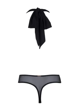 BLUEBELLA Ocean Soft Body (Black) -Boutique Fashion Lingerie Store bluebella ocean soft body black halter neck low back luxury lingerie G