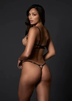 BLUEBELLA Oriana Open Bra 14 BLUEBELLA Oriana Open Bra -Boutique Fashion Lingerie Store bluebella oriana open bra cupless underwire black gold chain ultra sexy lingerie I