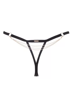BLUEBELLA Oriana Thong -Boutique Fashion Lingerie Store bluebella oriana thong black gold chain bottoms sexy lingerie F