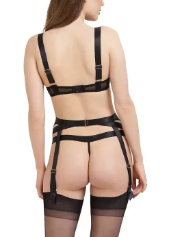 BLUEBELLA Sawyer Suspender Belt -Boutique Fashion Lingerie Store bluebella sawyer suspender belt black bottoms sexy lingerie E