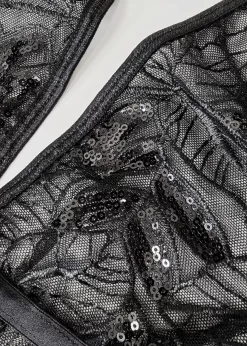 BLUEBELLA Skylar Body -Boutique Fashion Lingerie Store bluebella skylar mesh body black sequins mesh bodysuit bodywear sexy lingerie G scaled