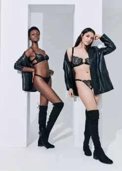 BLUEBELLA Sofia Thong -Boutique Fashion Lingerie Store bluebella sofia thong black mesh bottoms sexy lingerie luxury lingerie G