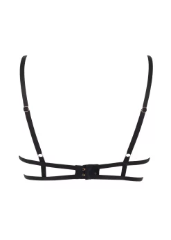 BLUEBELLA Tallulah Open Bra (Black) 13 BLUEBELLA Tallulah Open Bra (Black) -Boutique Fashion Lingerie Store bluebella tallulah black open bra underwired cupless bra lace details sexy lingerie F