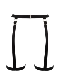 BLUEBELLA Thea Thigh Harness (Black) -Boutique Fashion Lingerie Store bluebella thea thigh harness garter belt black lingerie accessory G