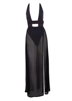 BLUEBELLA Topaz Long Chemise (Black)