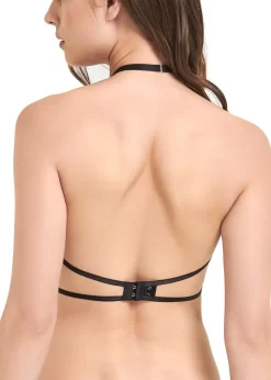 BLUEBELLA Valerian Open Bra -Boutique Fashion Lingerie Store bluebella valerian open bra black cupless bra bondage lingerie ultra sexy lingerie C