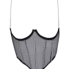 BLUEBELLA Zenn Open Wired Bustier (Black/Silver)